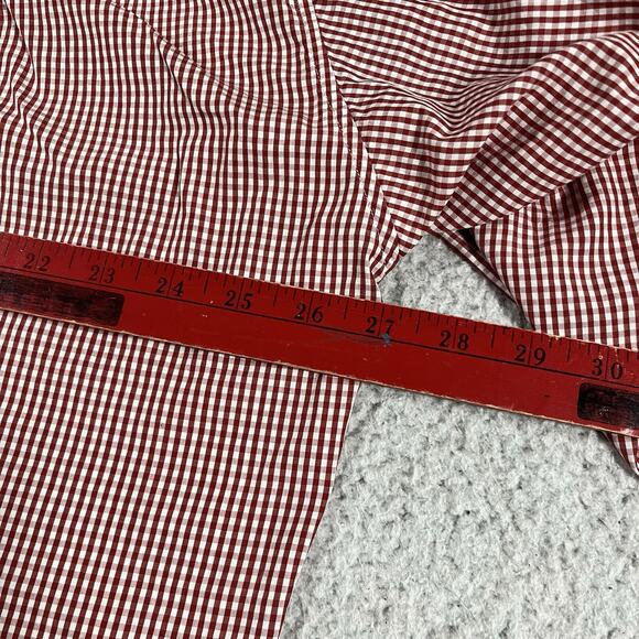 Ermenegildo Zegna Shirt Men XL Red Button Long Sleeve Made Italy Soft - Picture 15 of 15